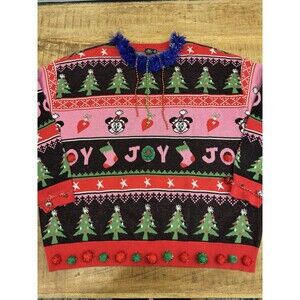 Disney Minnie Mouse Ugly Christmas Sweater Joy Women Size 3X